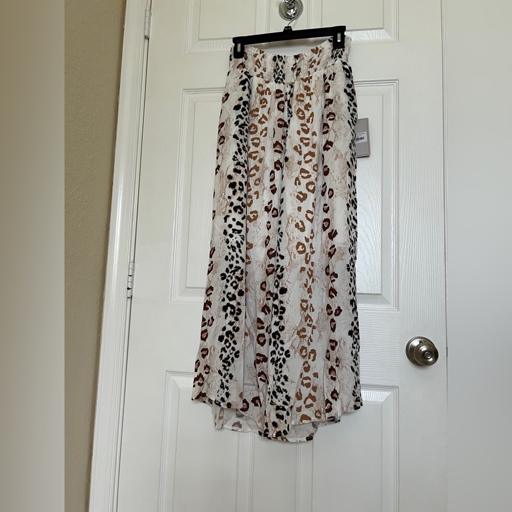 Kylie Paige Leopard Print Pant Size L NWT